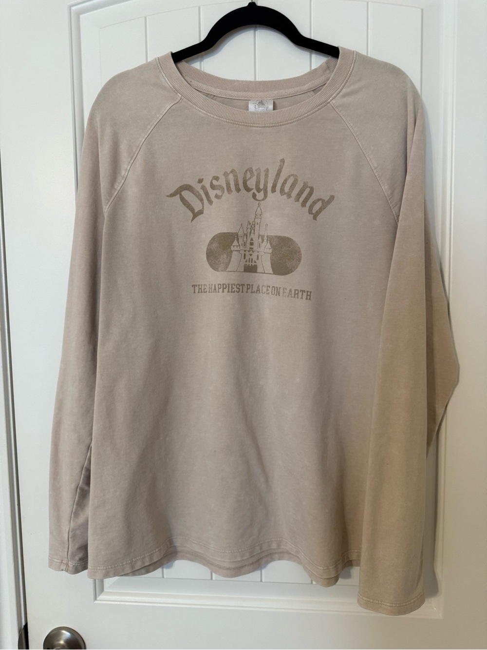 Authentic Disneyland long-sleeve shirt purchased from the park
